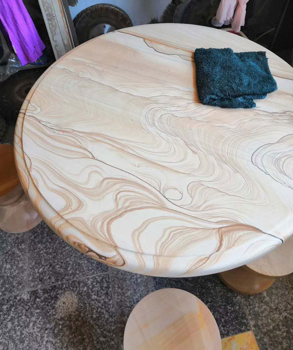 台面板圆桌砂岩