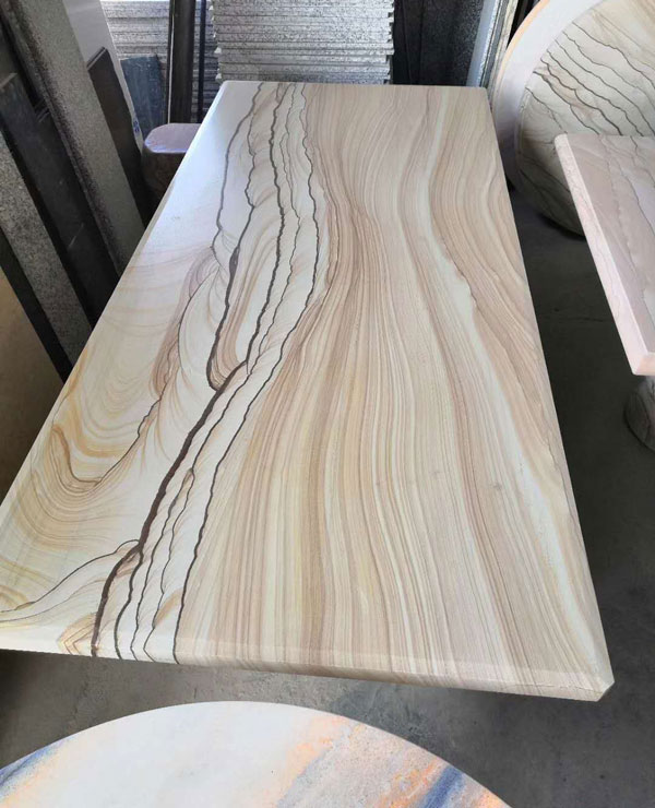 台面板长桌砂岩